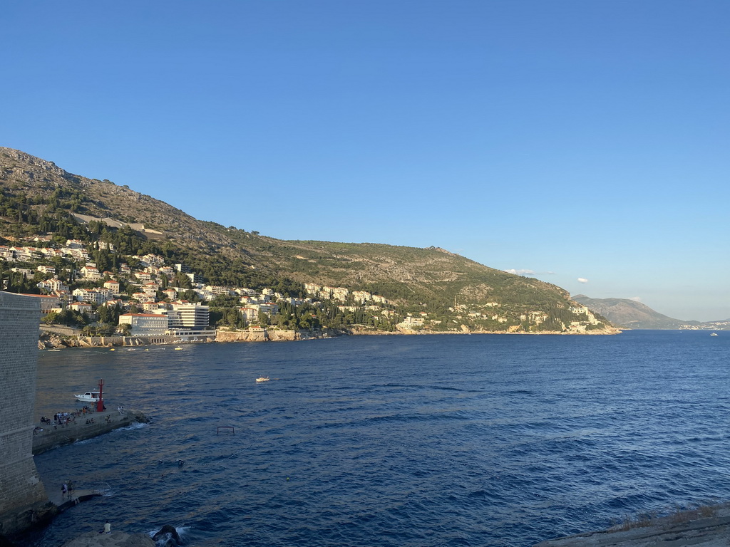 The Porporela Pier and the east side of the city, viewed from the top of the Kula sv. Spasitelj fortress