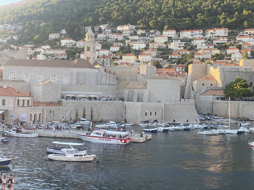 The Old Port, the Dominican Monastery and the Revelin Fortress, viewed from the eastern city walls