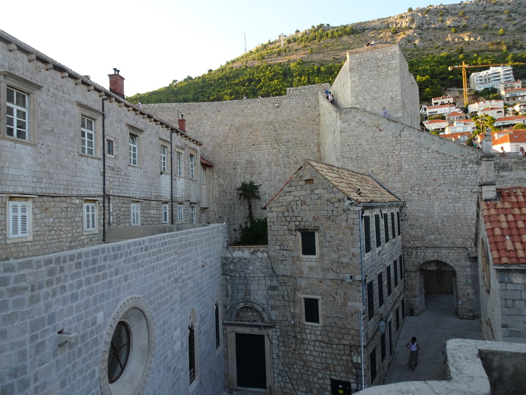 The east side of the Dominican Monastery at the Ulica Svetog Dominika street, viewed from the top of the northeastern city walls