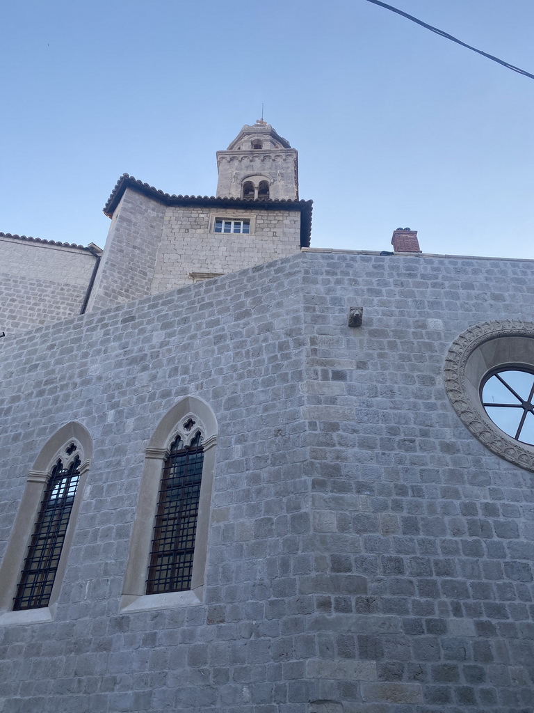 East facade and tower of the Dominican Monastery at the Ulica Svetog Dominika street