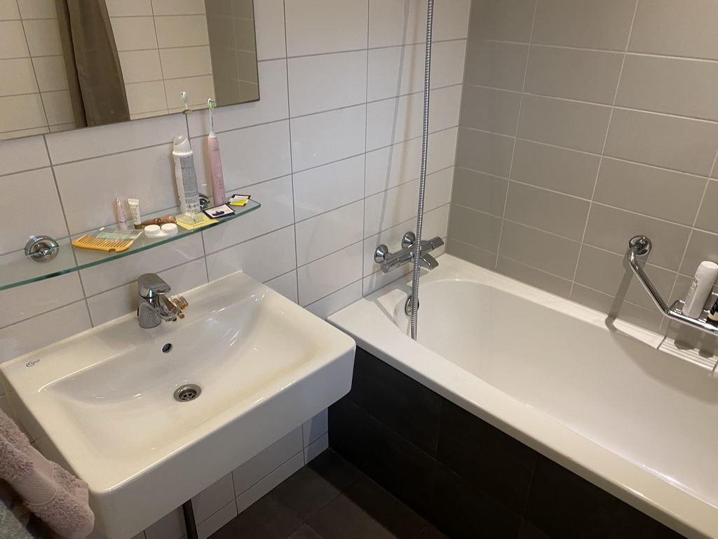 Interior of the bathroom of our holiday home at the Landal Coldenhove holiday park