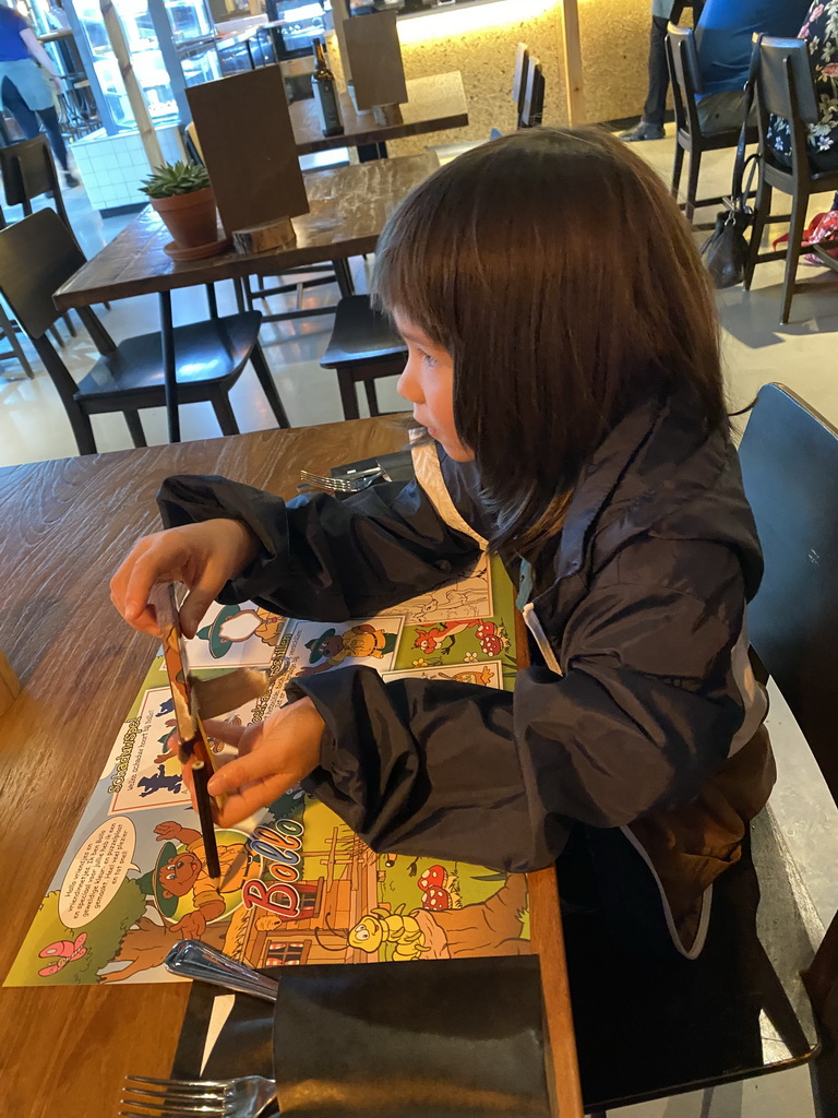 Max at the Brasserie restaurant at the Landal Coldenhove holiday park