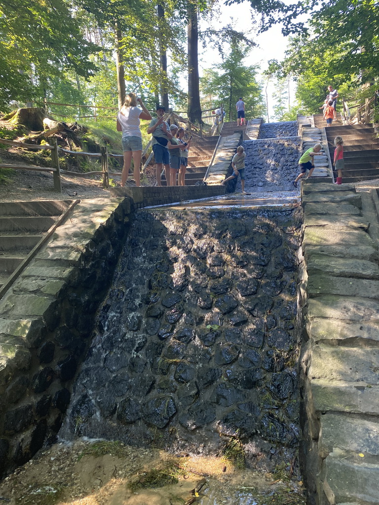 Max at the Loenen Waterfall at Loenen