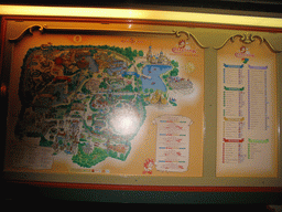 Map of the Efteling theme park, by night