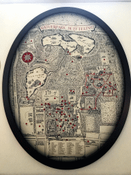 Old map of the Efteling at the Panorama Restaurant at the Reizenrijk kingdom