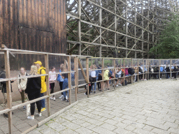 Waiting line at the Joris en de Draak attraction at the Ruigrijk kingdom