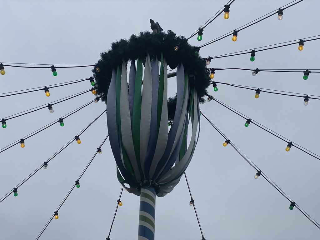 Tower with light bulbs at the Max & Moritz attraction at the Anderrijk kingdom