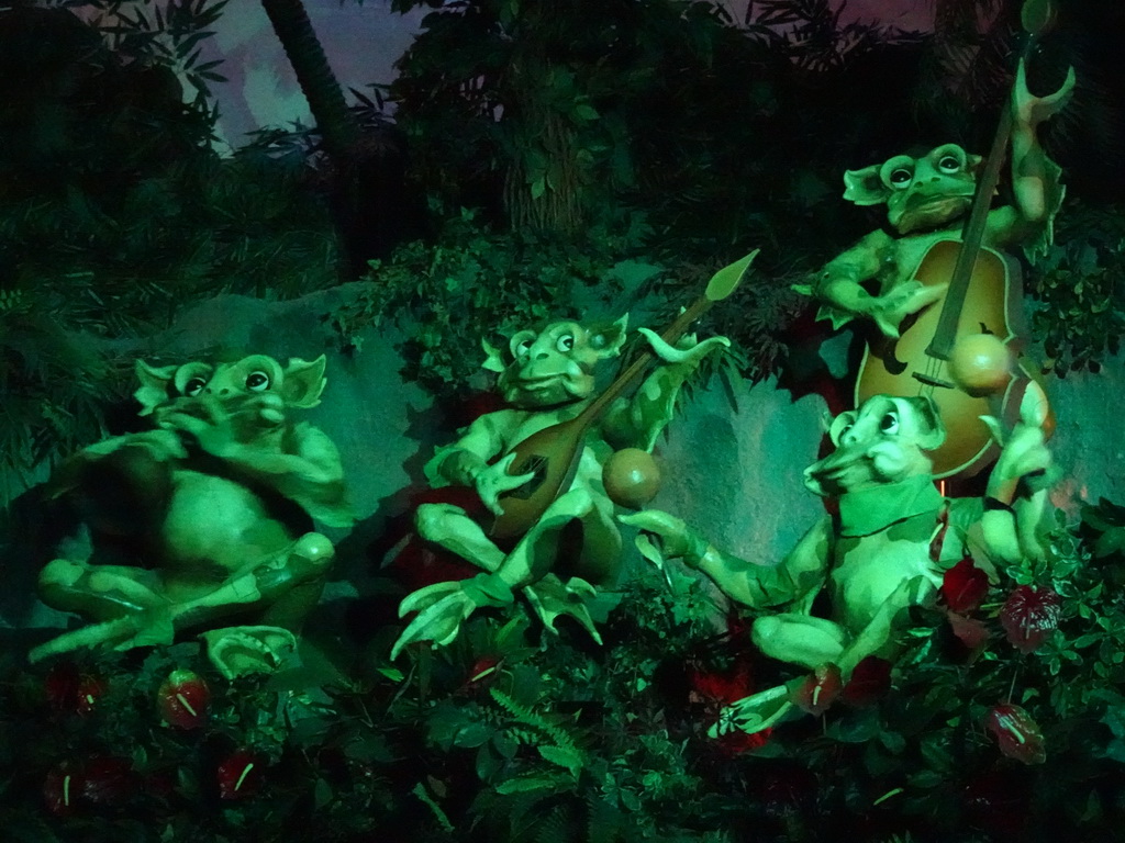 The Frogs at the Indian Water Lilies attraction at the Fairytale Forest at the Marerijk kingdom