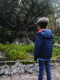 Max at the Fairytale Tree attraction at the Fairytale Forest at the Marerijk kingdom