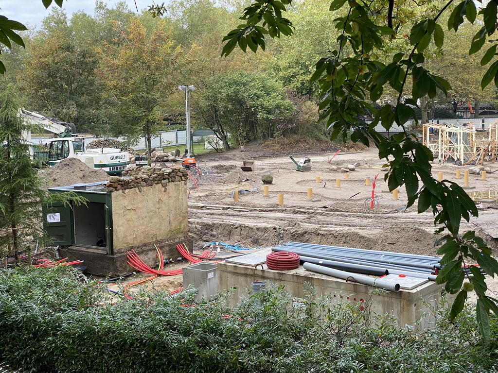 The Archipel attraction at the Carnaval Festival Square at the Reizenrijk kingdom, under construction