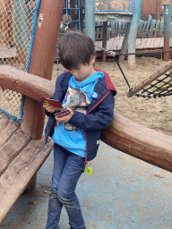 Max playing with Pokémon cards at the Nest! play forest at the Ruigrijk kingdom