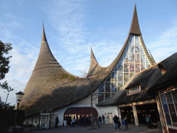 Back side of the House of the Five Senses, the entrance to the Efteling theme park