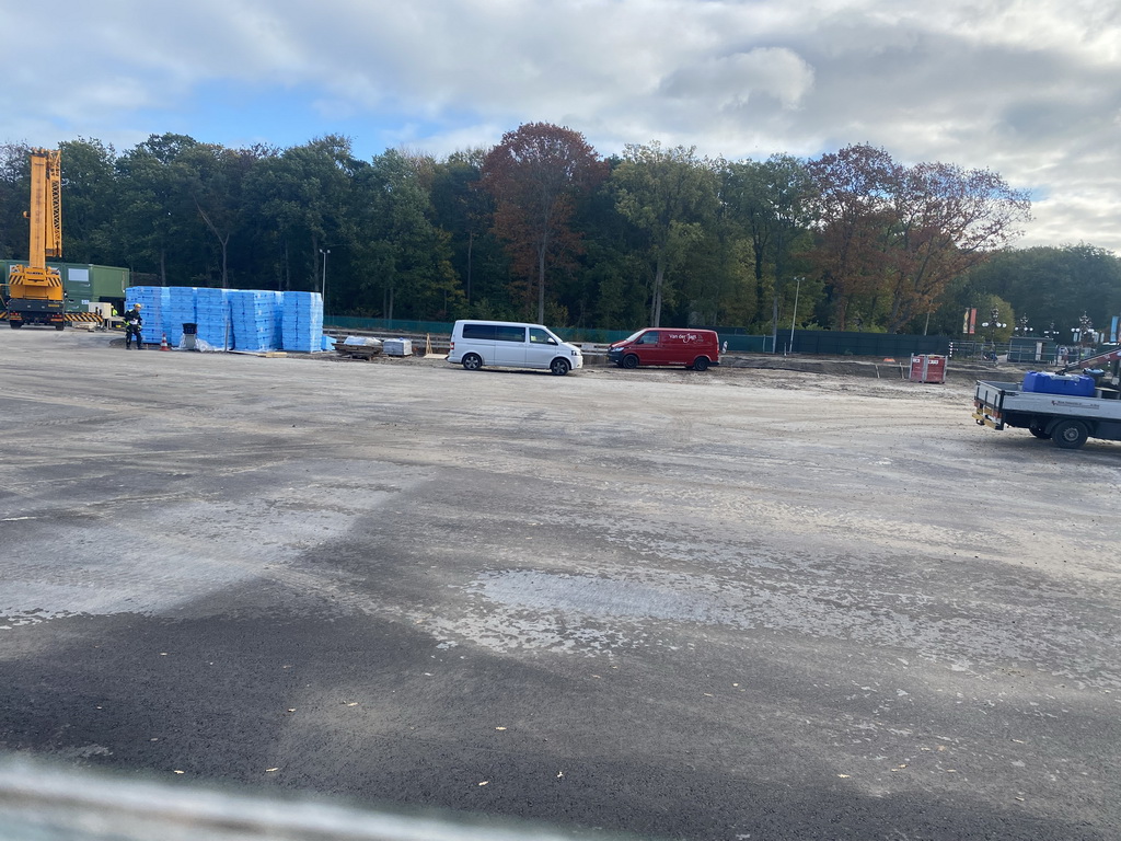 The construction site of the Efteling Grand Hotel