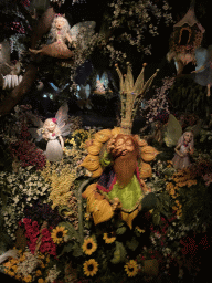 The Troll King Oberon and fairies at the Fairy Garden in the Droomvlucht attraction at the Marerijk kingdom