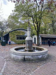 The Town Musicians of Bremen fountain at the Anton Pieck Plein square at the Marerijk kingdom