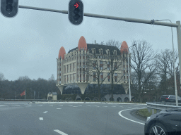 The Efteling Hotel, viewed from the car on the Midden-Brabantweg road