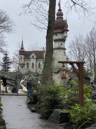 Front of the Six Swans attraction at the Fairytale Forest at the Marerijk kingdom