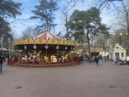 The Vermolen Carousel at the Anton Pieck Plein square at the Marerijk kingdom