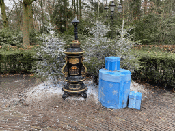 Hearth on the path from the Hartenhof square to the Marerijk kingdom, during the Winter Efteling