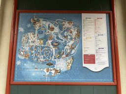 Map of the Efteling theme park, during the Winter Efteling