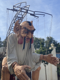 Jinn puppet at the Fata Morganaplein square at the Anderrijk kingdom, during the Summer Efteling