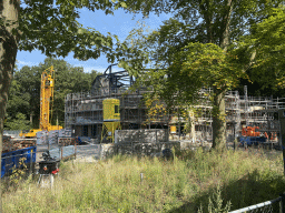The construction site of the Danse Macabre attraction at the Anderrijk kingdom