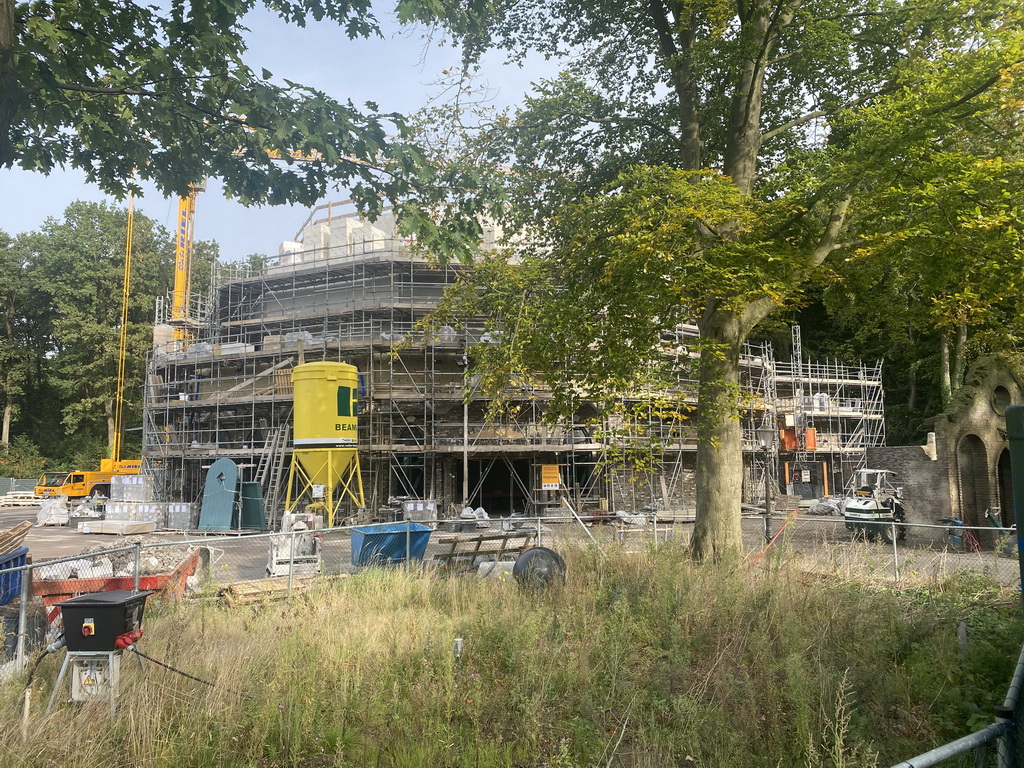 The construction site of the Danse Macabre attraction at the Anderrijk kingdom