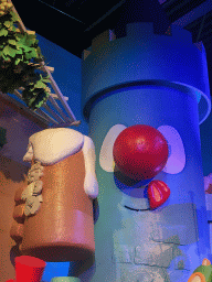 Tower and beer at the German scene at the Carnaval Festival attraction at the Reizenrijk kingdom