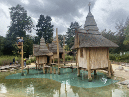 The Archipel water playground at the Reizenrijk kingdom, viewed from the waiting line of the Sirocco attraction