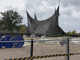The construction site of the Efteling Grand Hotel and the House of the Five Senses, the entrance to the Efteling theme park