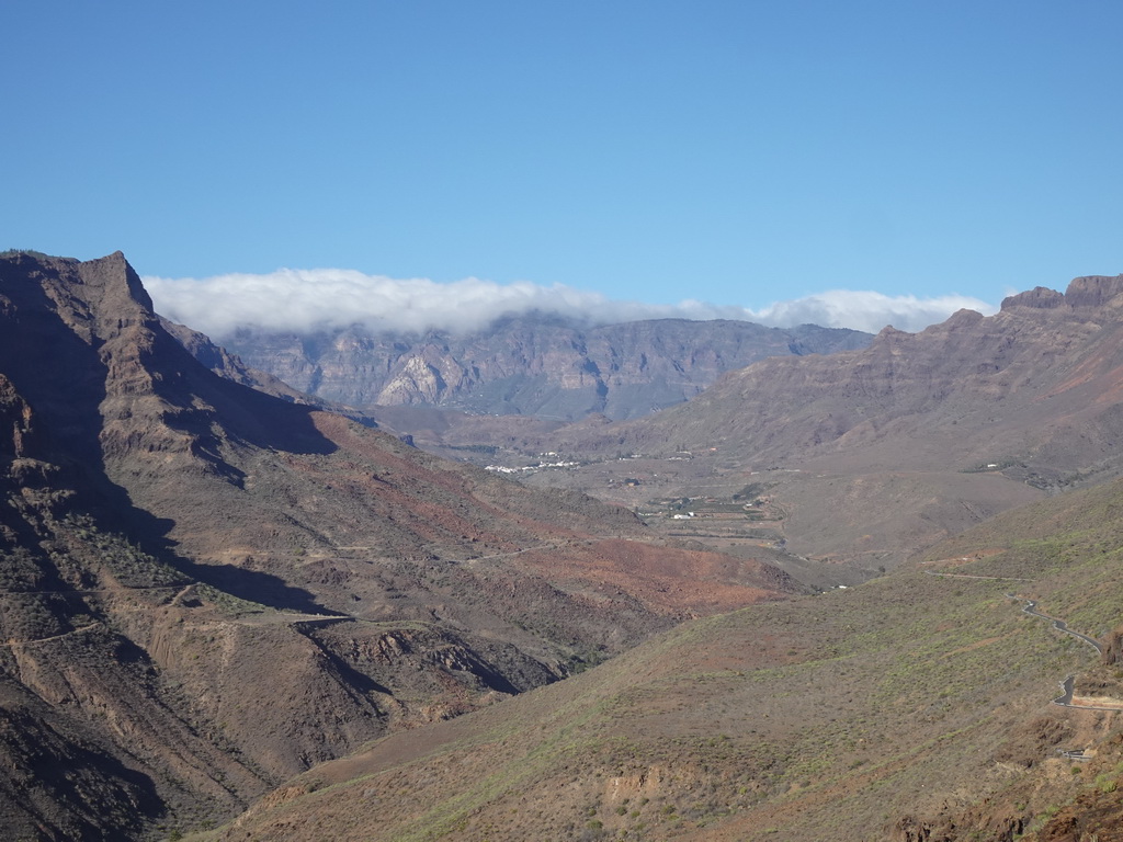 The Barranco de Fataga ravine, viewed from the Mirador Astronómico de la Degollada de las Yeguas viewpoint