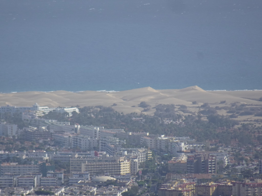 The Maspalomas Dunes, viewed from the Mirador Astronómico de la Degollada de las Yeguas viewpoint