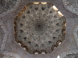 Ceiling of the Sala de las dos Hermanas at the Alhambra palace
