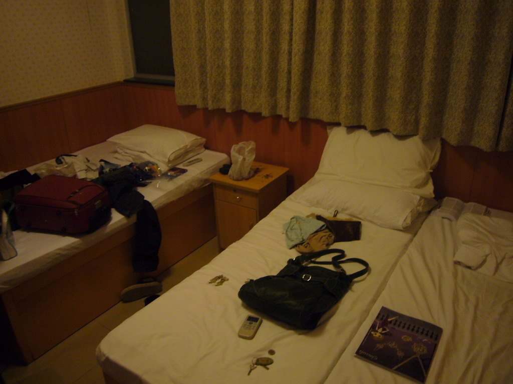 Our room in a hotel in the Kowloon district