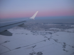 The Dutch coastline, viewed from the airplane from Munich to Amsterdam