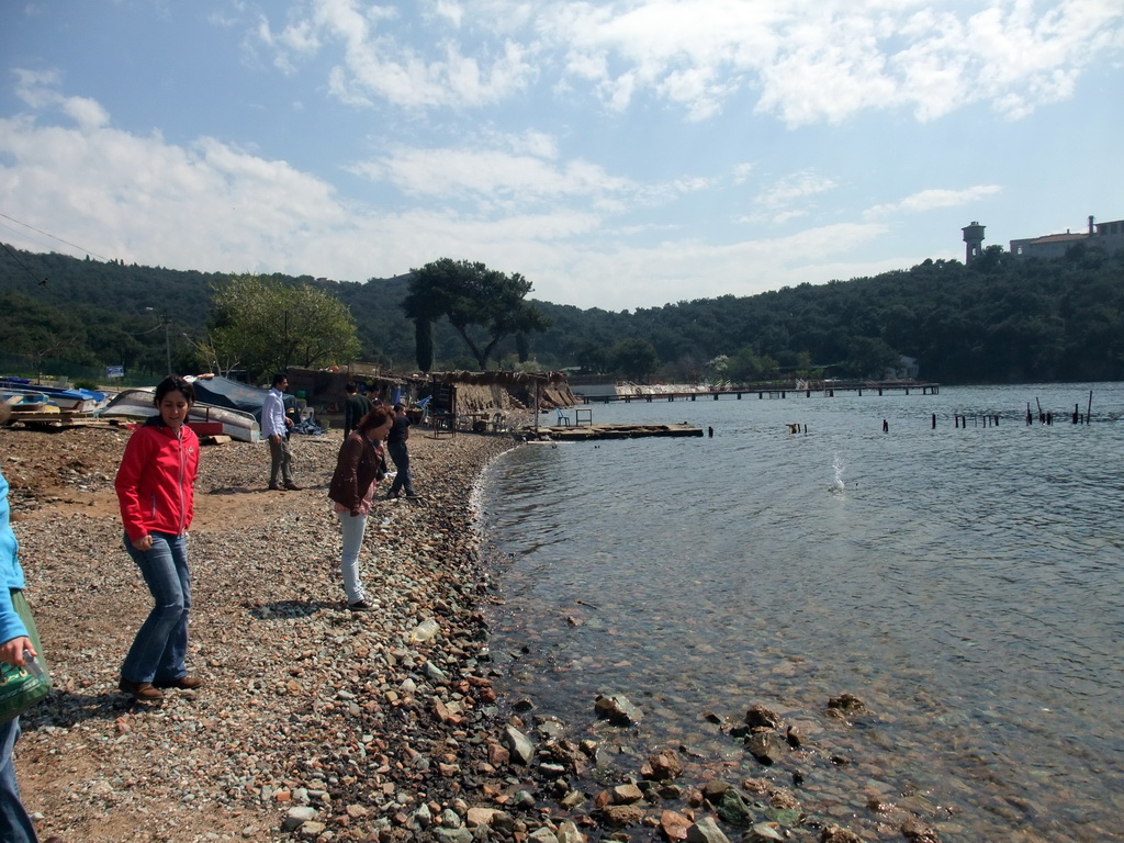 Miaomiao and Ana at the bay at the southwestern side of Heybeliada island