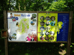 Map of the city and information on the Dutch Zoo Federation, at the entrance to the GaiaZOO at the Dentgenbachweg street