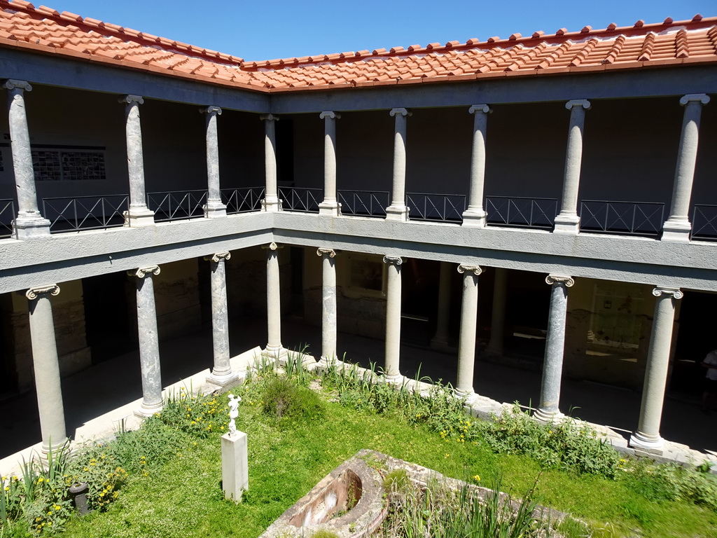 The Garden at the Large Peristyle at the Casa Romana museum, viewed from the Upper Floor