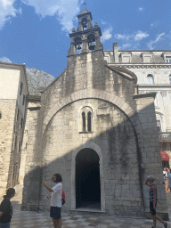 Facade of St. Luka`s Church at the St. Luka Square