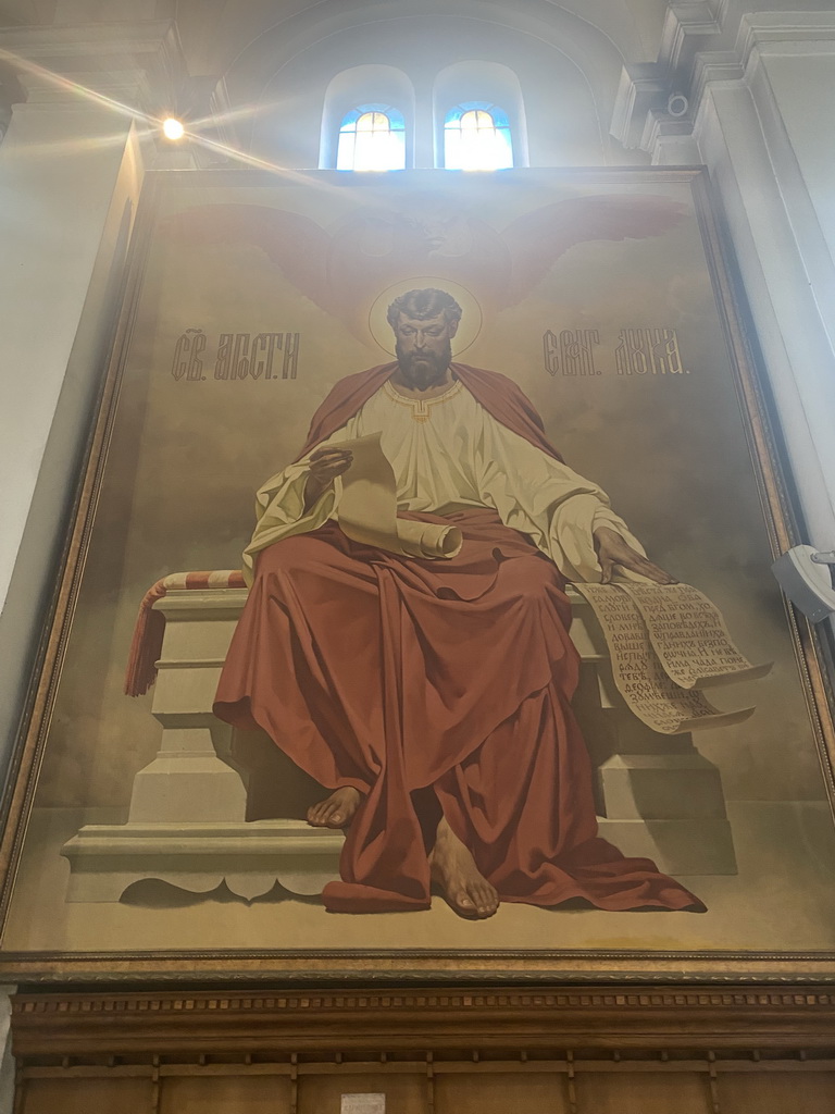 Painting of St. Luke the Evangelist at the Saint Nicholas Church