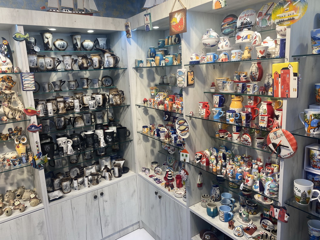 Interior of the Efesya Souvenirs shop at the Ulica 1 street