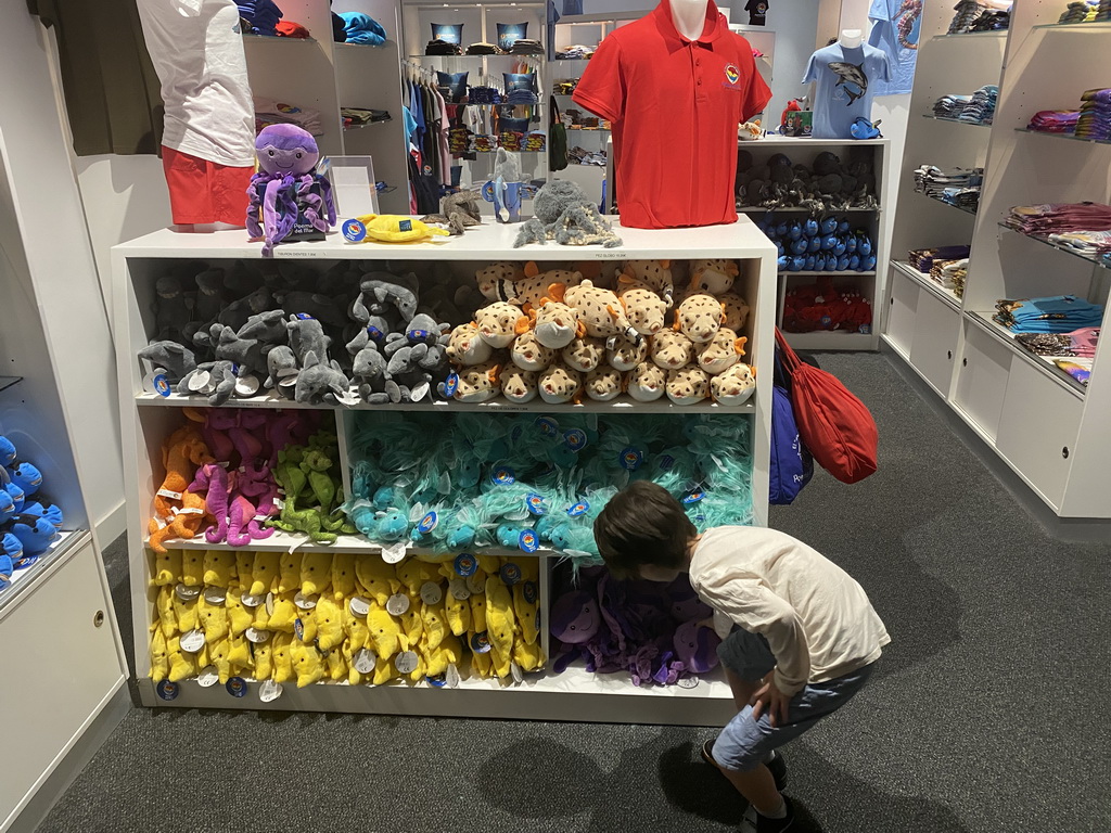 Max at the Souvenir Shop at the Poema del Mar Aquarium