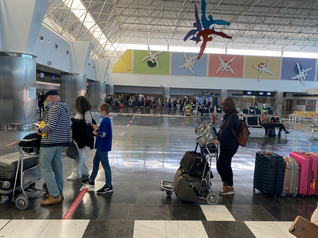 Interior of the Departure Hall of the Gran Canaria Airport