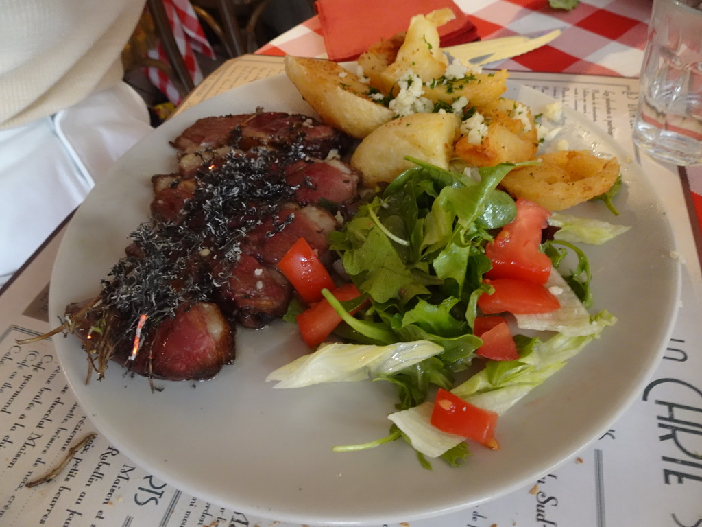 Lunch at the Le Domaine de Chavagnac restaurant