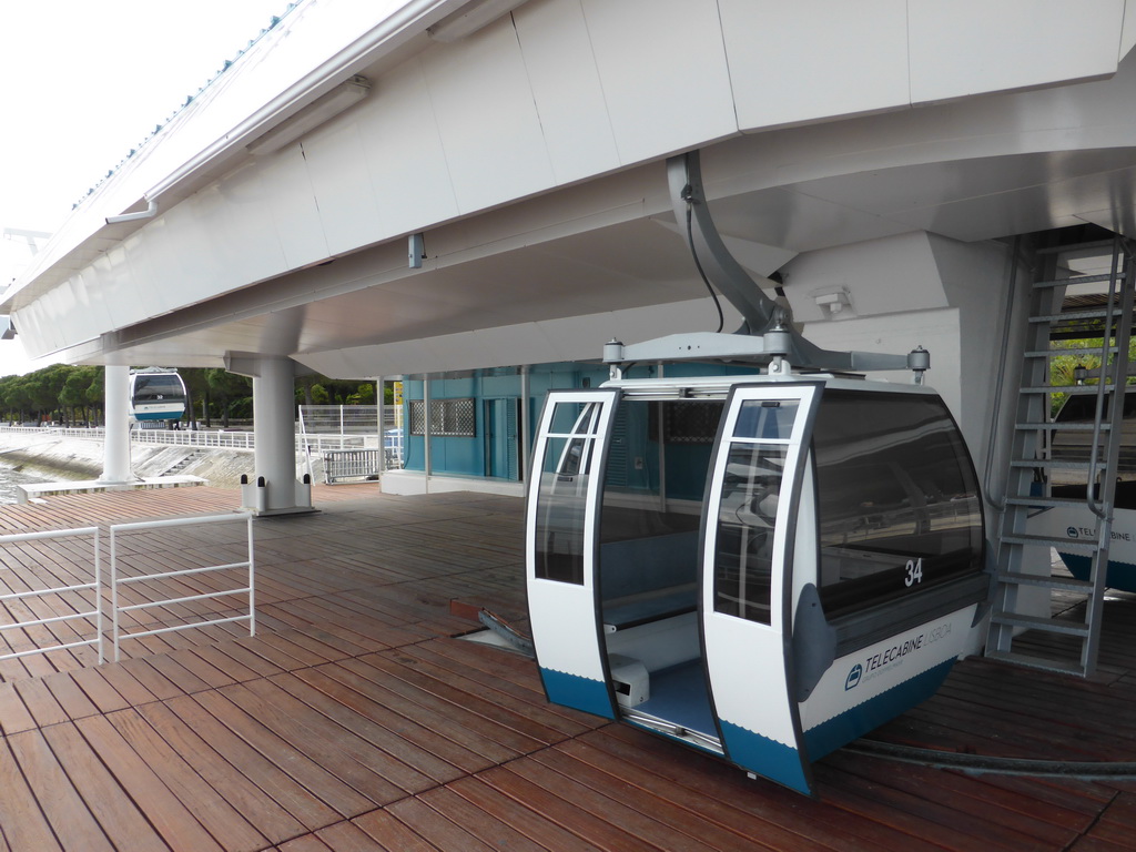 North end of the funicular at the Parque das Nações park