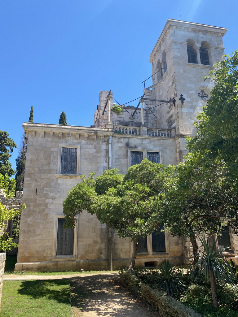 Northeast side of the Benedictine Monastery of St. Mary, viewed from the garden