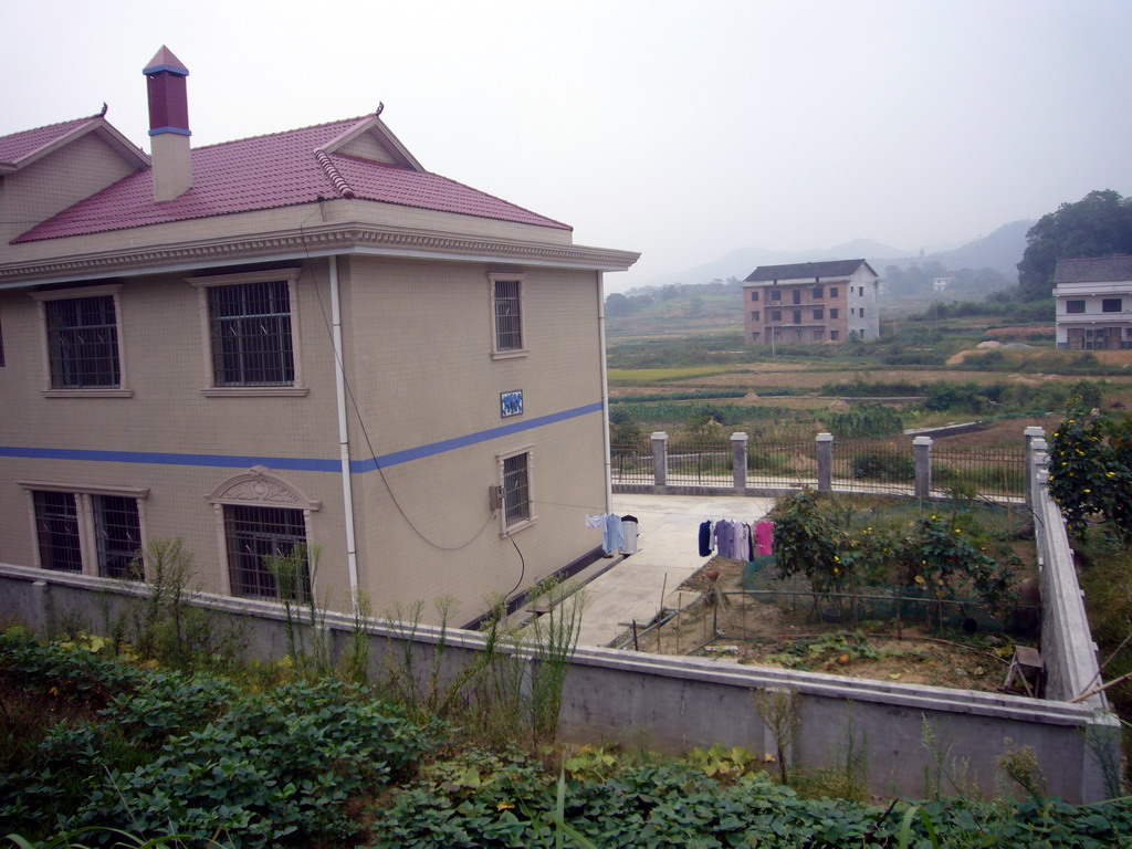 Back side and garden of Miaomiao`s grandparents` house