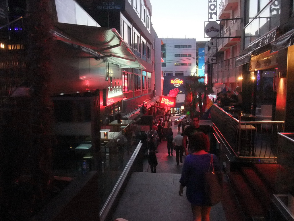 The Paceville Main Staircase, at sunset