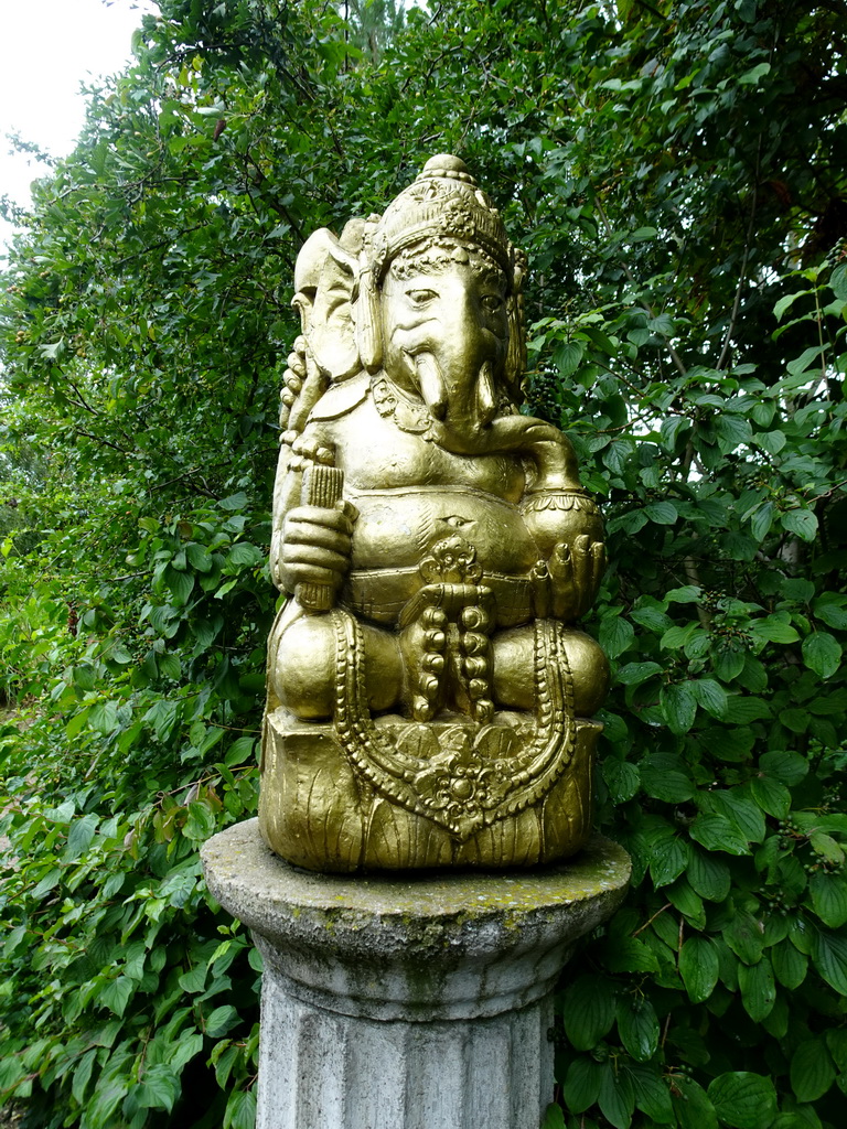 Hinduistic Elephant statue near the enclosure of the Asian Elephants at the Dierenrijk zoo