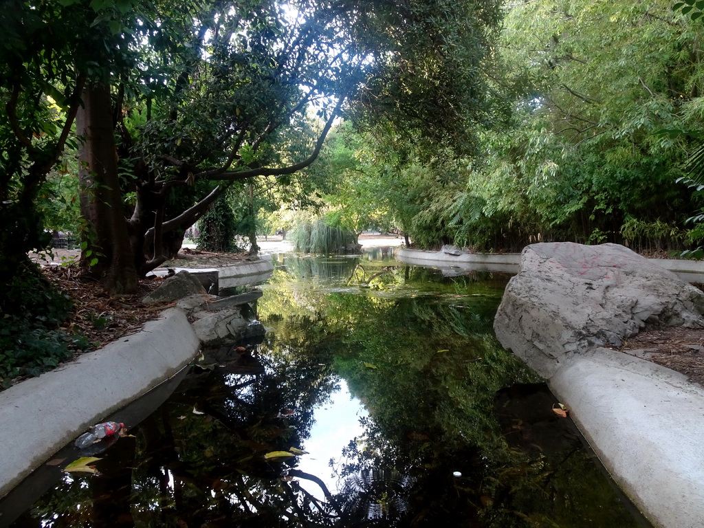 The Bassin du Champs de Mars pond at the Esplanade Charles-de-Gaulle park